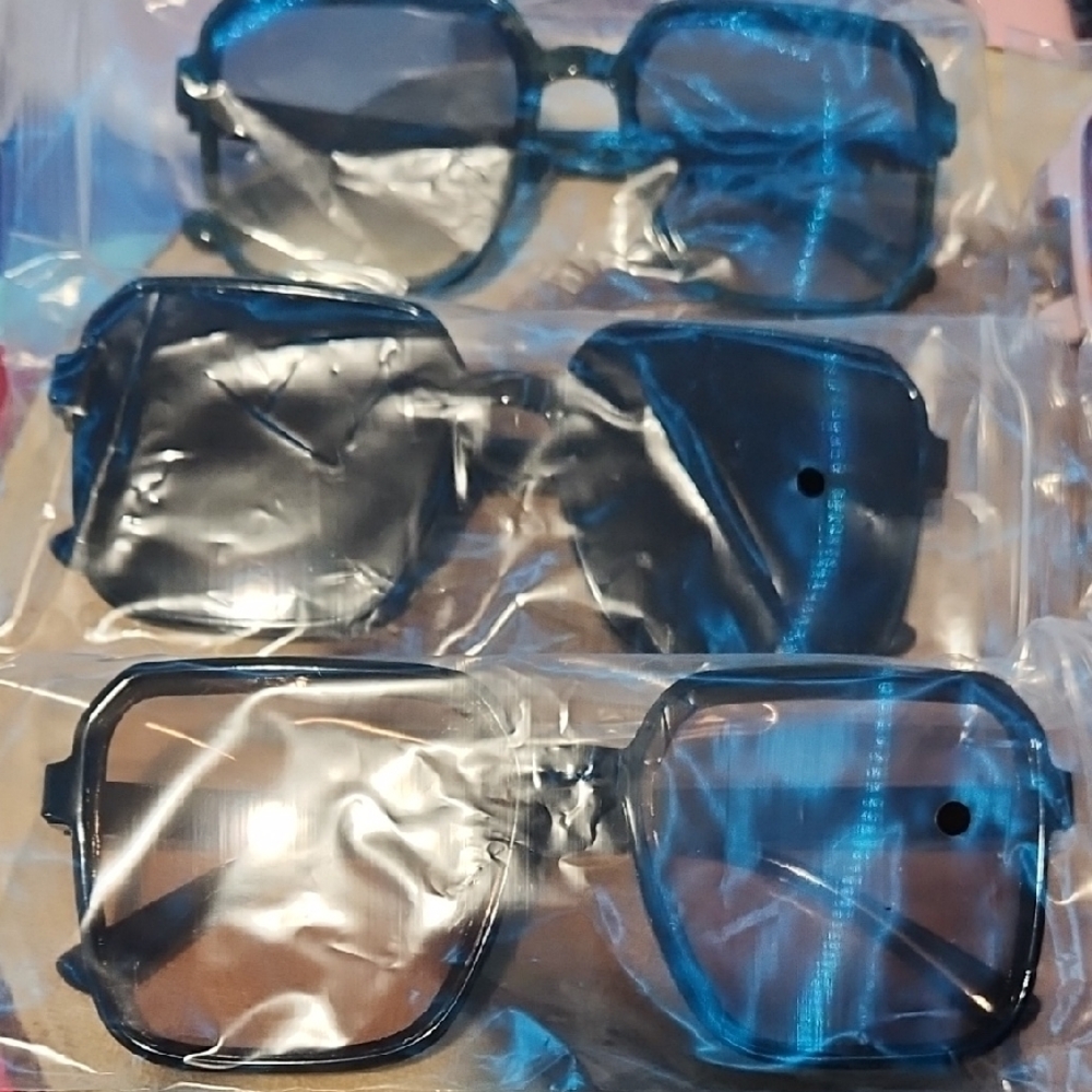 (6) Large Stylish Square Retro Sunglasses *Great for All Your Outfit Needs* New - Picture 9 of 9